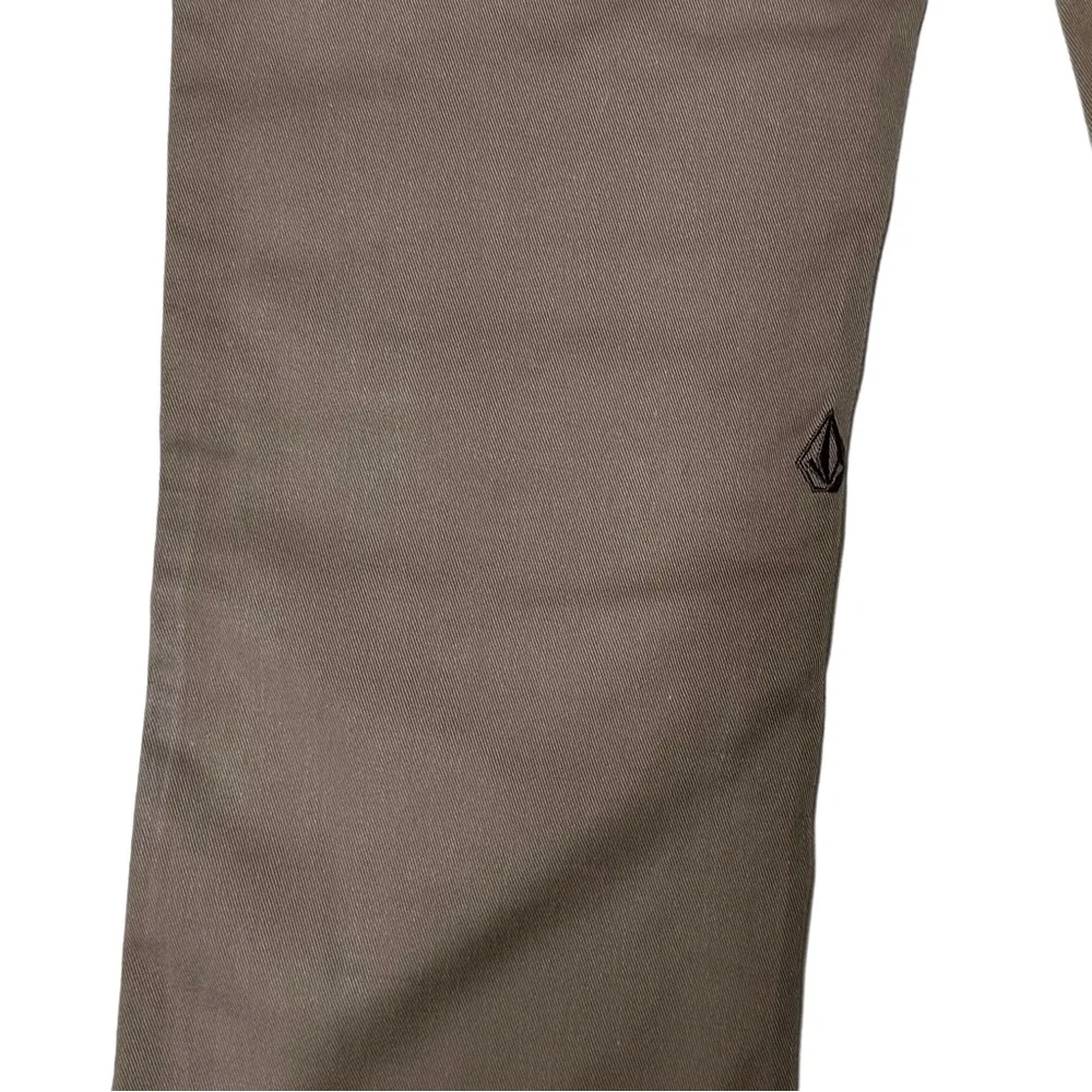Volcom‎ True To This Youth Frickin Modern Strech Pants Khaki Sz 27
